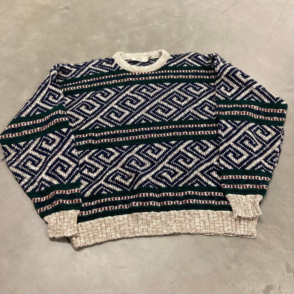 vintage patterned sears sweater